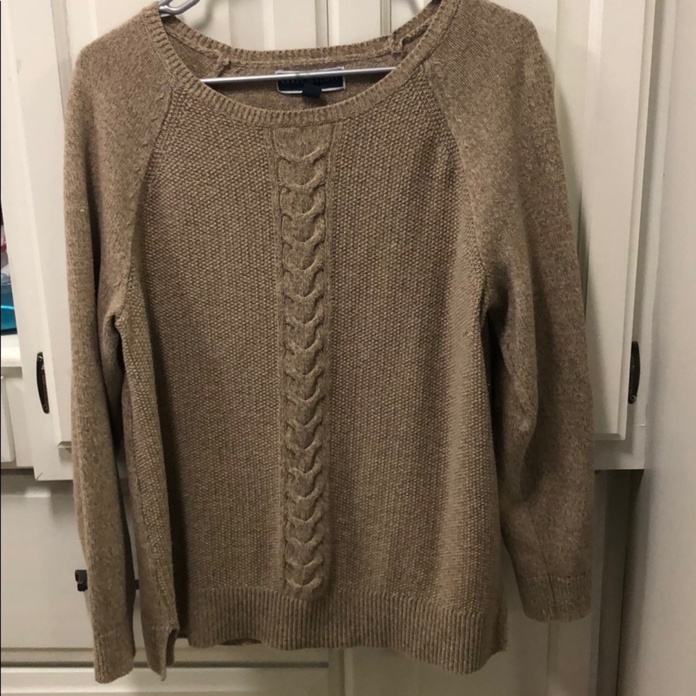 Karen Scott cable knit sweater